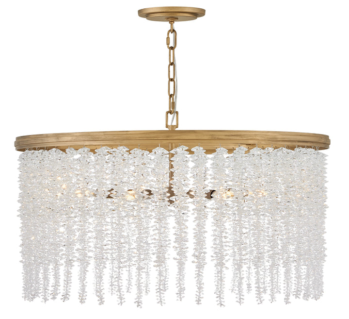 Fredrick Ramond Rubina Chandelier Medium Convertible Chandelier Burnished Gold FR41494BNG