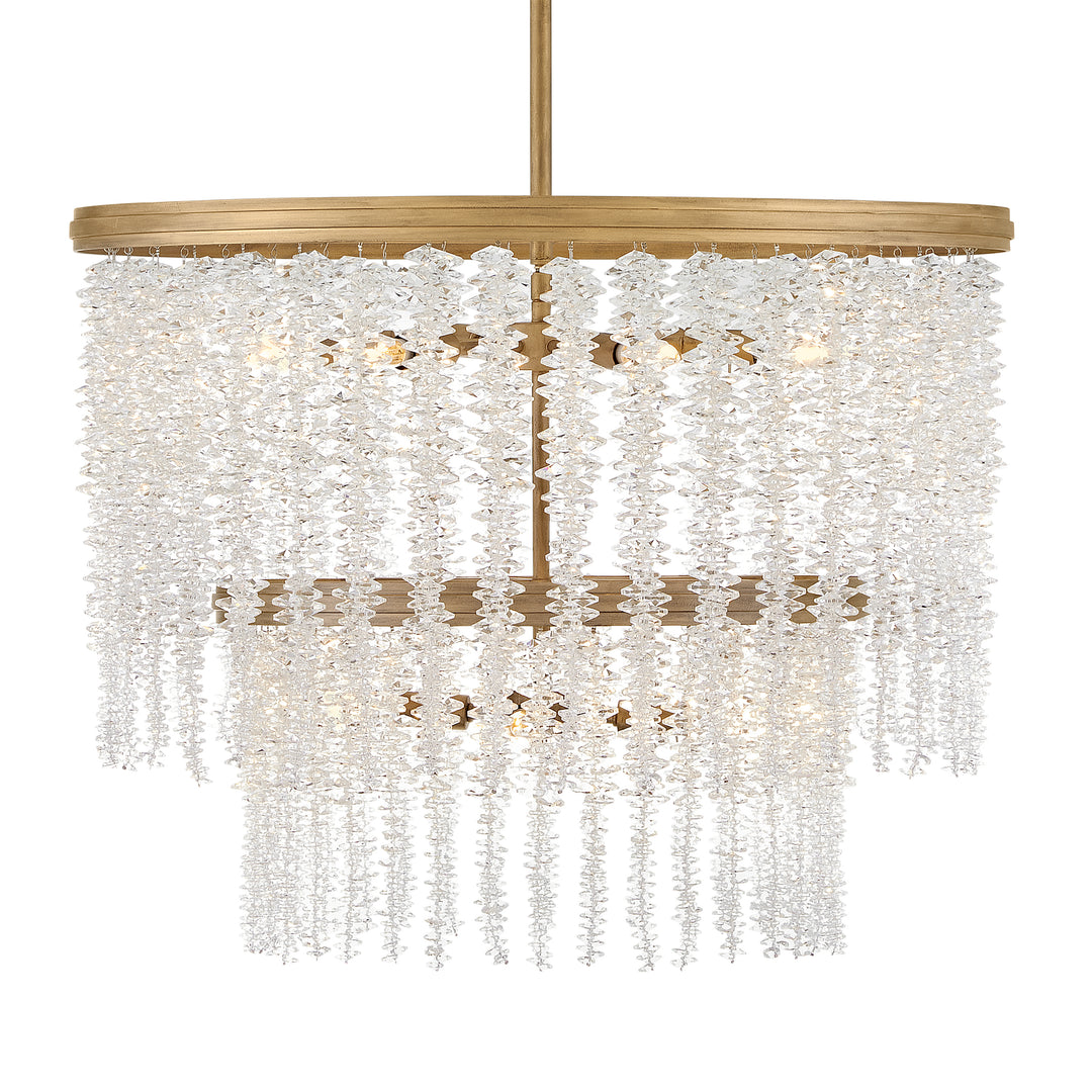 Fredrick Ramond Rubina Chandelier Medium Convertible Chandelier Burnished Gold FR41495BNG