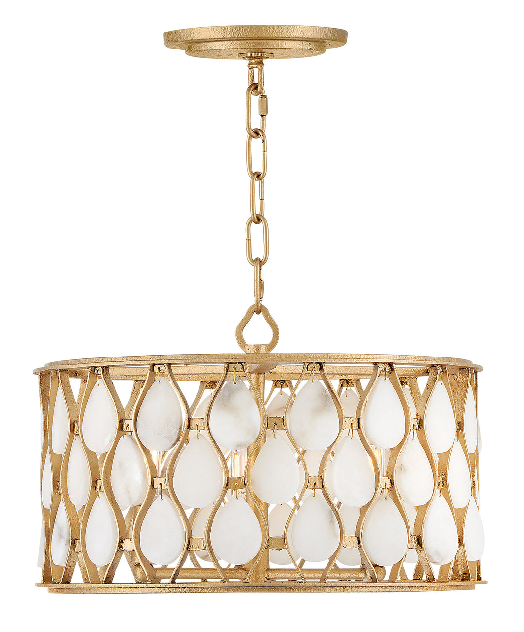 Fredrick Ramond Estie Semi-Flush Mount Medium Convertible Semi-Flush Mount Piastra Gold FR41503PI