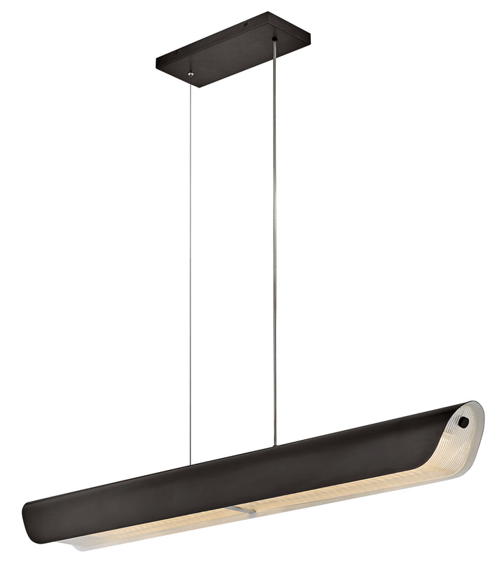 Fredrick Ramond Arco Linear Chandelier Medium Linear Black Oxide FR41555BX