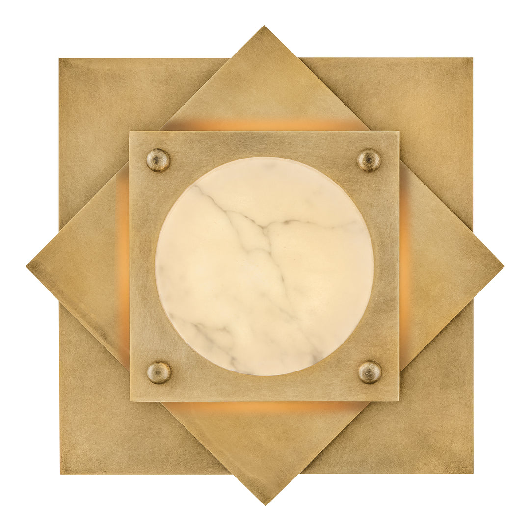 Fredrick Ramond Claude Flush Mount Small LED Flush Mount Heritage Brass FR41581HB
