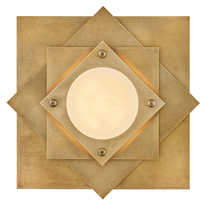 Fredrick Ramond Claude Flush Mount Medium LED Flush Mount Heritage Brass FR41583HB
