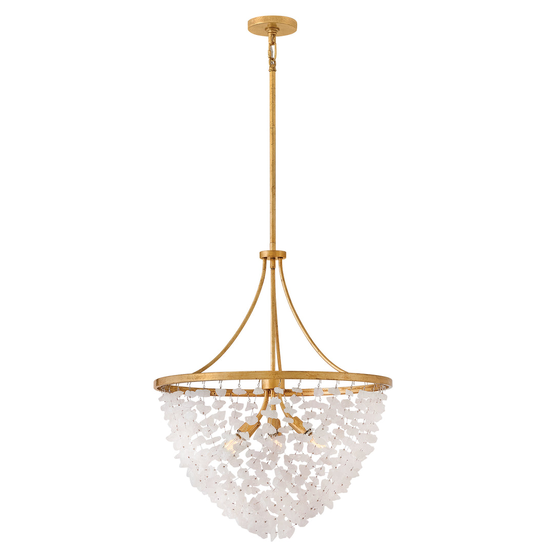 Fredrick Ramond Myra Chandelier Medium Chandelier Distressed Brass FR41594DA