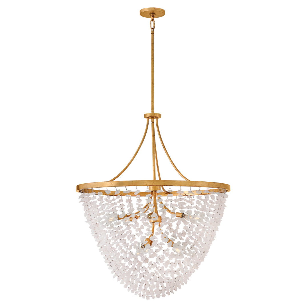 Fredrick Ramond Myra Chandelier Medium Chandelier Distressed Brass FR41595DA