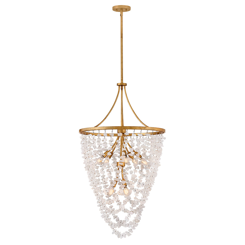 Fredrick Ramond Myra Chandelier Medium Chandelier Distressed Brass FR41596DA