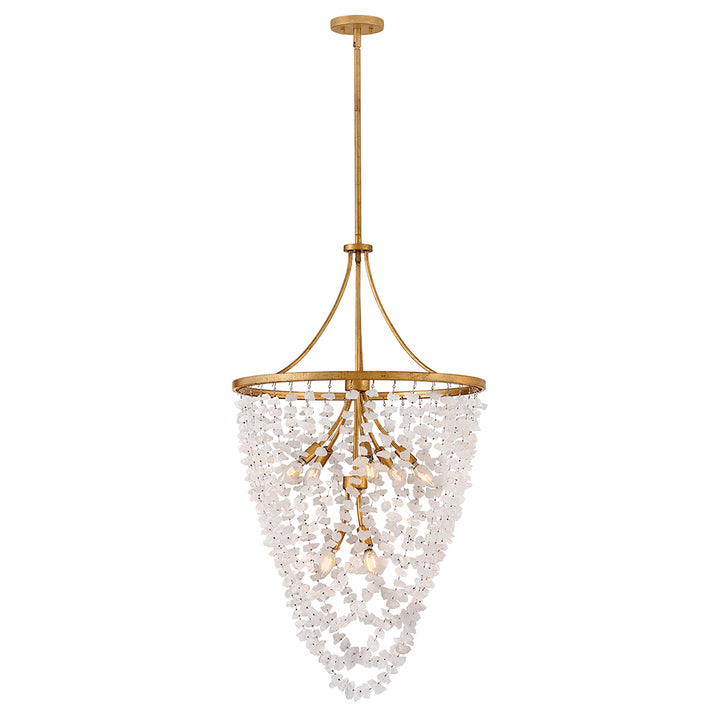 Fredrick Ramond Myra Chandelier Medium Chandelier Distressed Brass FR41596DA