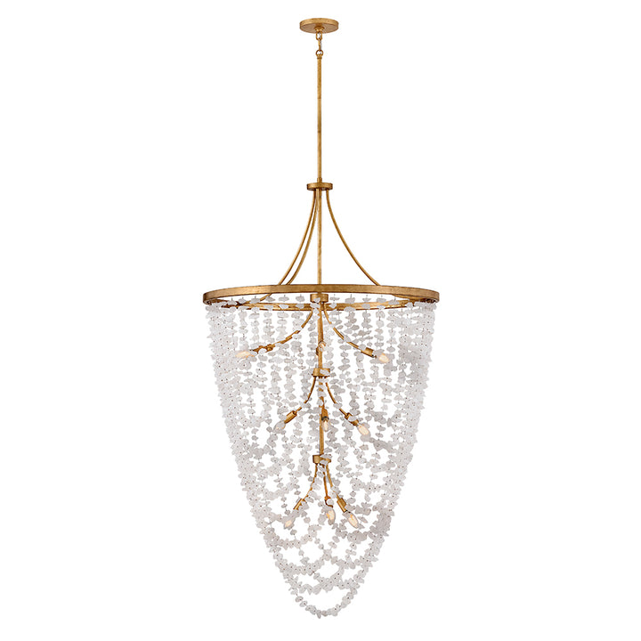 Fredrick Ramond Myra Chandelier Medium Chandelier Distressed Brass FR41598DA