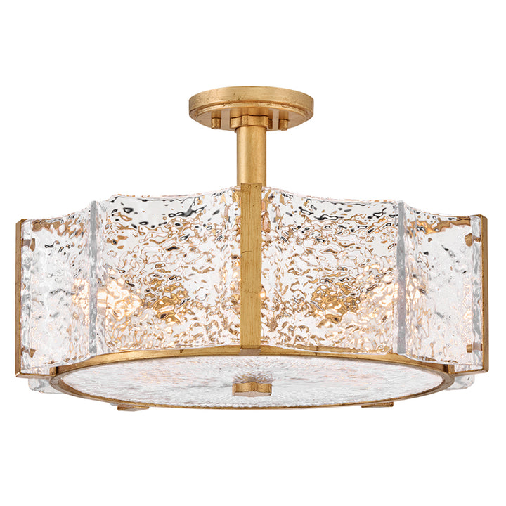 Fredrick Ramond Florian Semi-Flush Mount Medium Semi-Flush Mount Distressed Brass FR41603DA