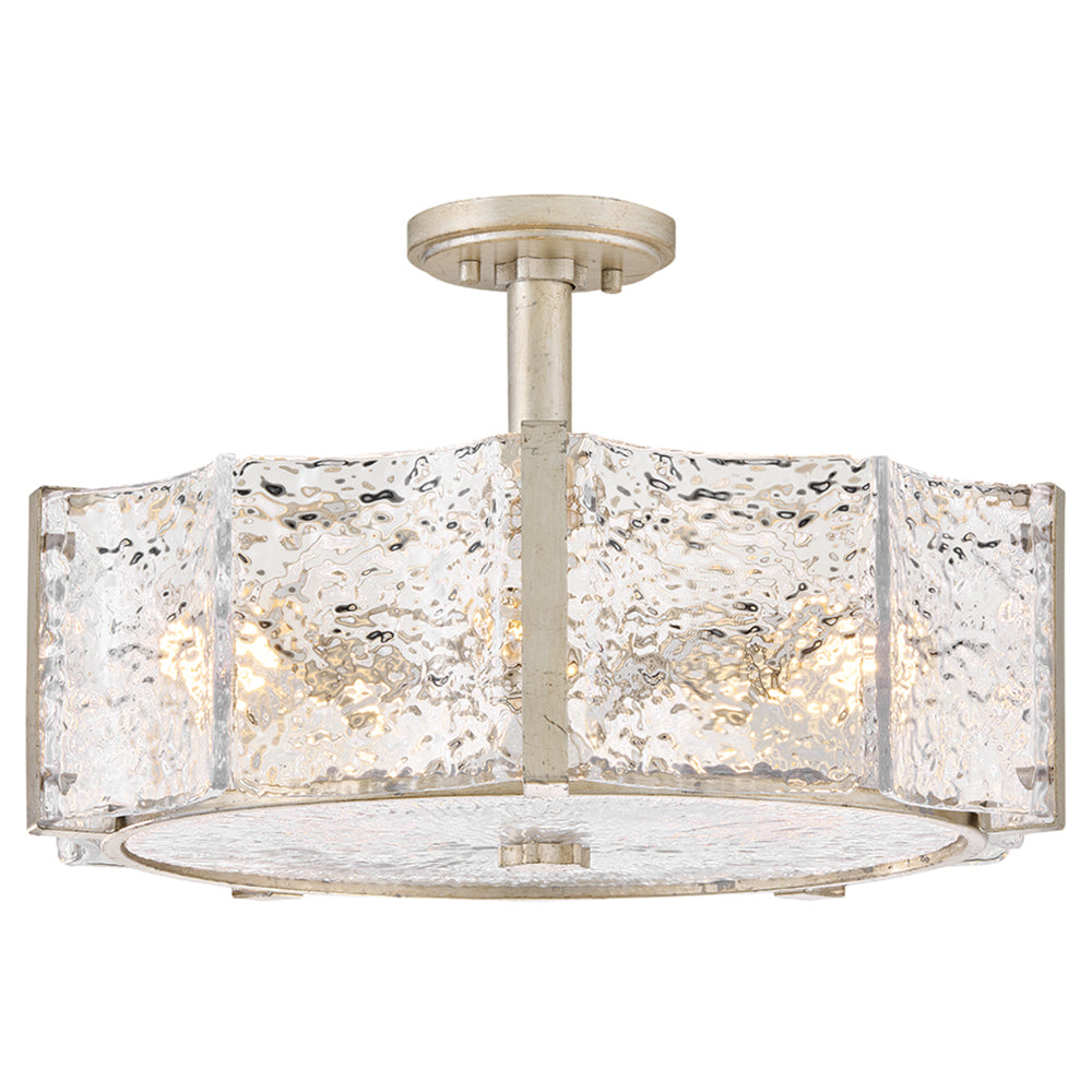 Fredrick Ramond Florian Semi-Flush Mount Medium Semi-Flush Mount Glacial FR41603GG