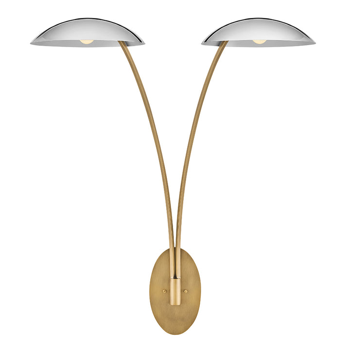 Fredrick Ramond Glenn Wall Sconce Large Two Light Sconce Heritage Brass FR41642HB-CM