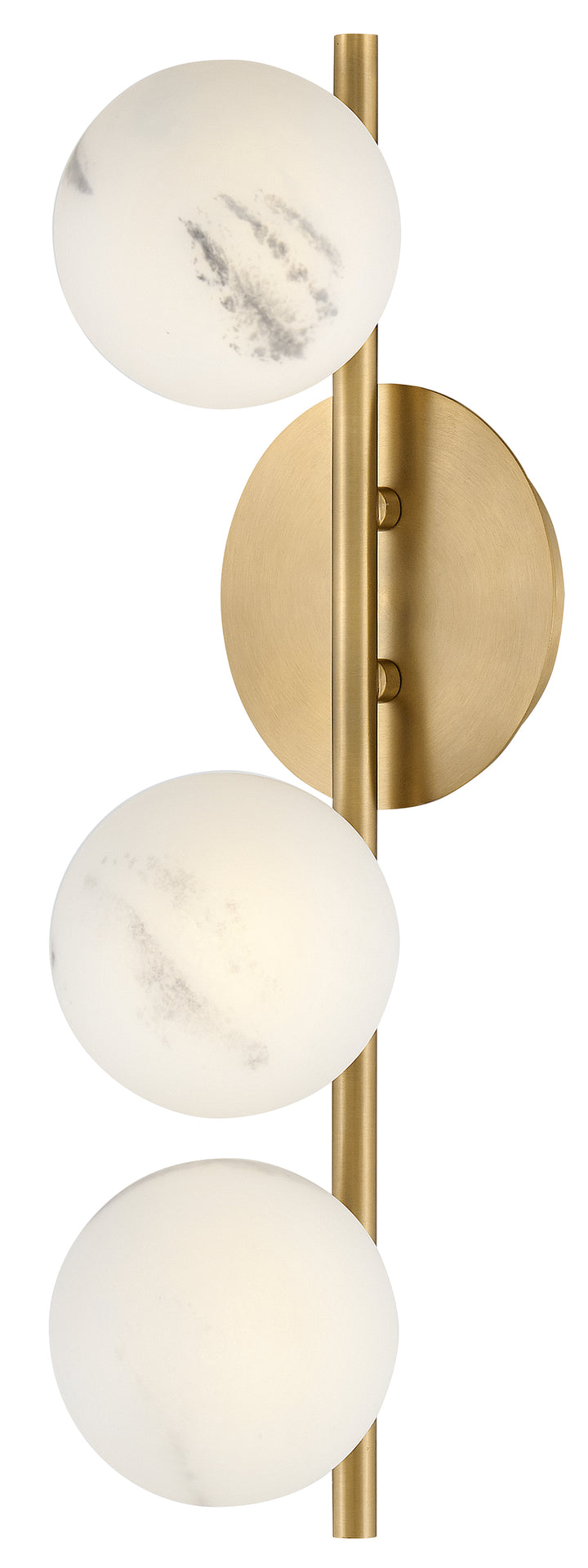Fredrick Ramond Selene Wall Sconce Large Three Light Sconce Lacquered Brass FR41900LCB