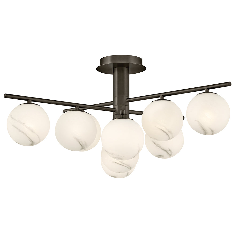 Fredrick Ramond Selene Semi-Flush Mount Large Semi-Flush Mount Black Oxide FR41903BX