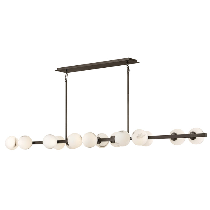 Fredrick Ramond Selene Linear Chandelier Large Fourteen Light Linear Black Oxide FR41909BX