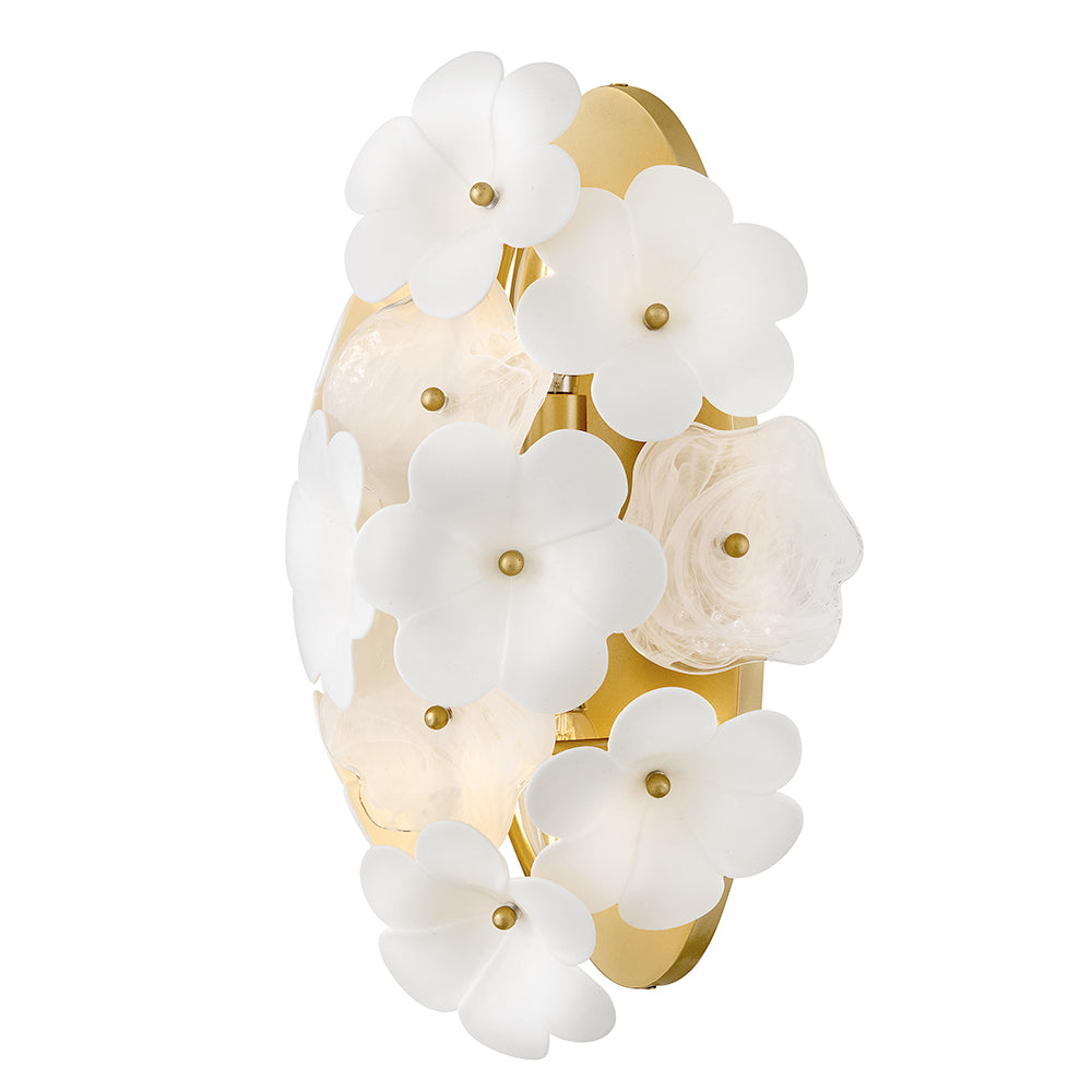 Fredrick Ramond Marianne Wall Sconce Medium Two Light Sconce Deluxe Gold FR41960DG