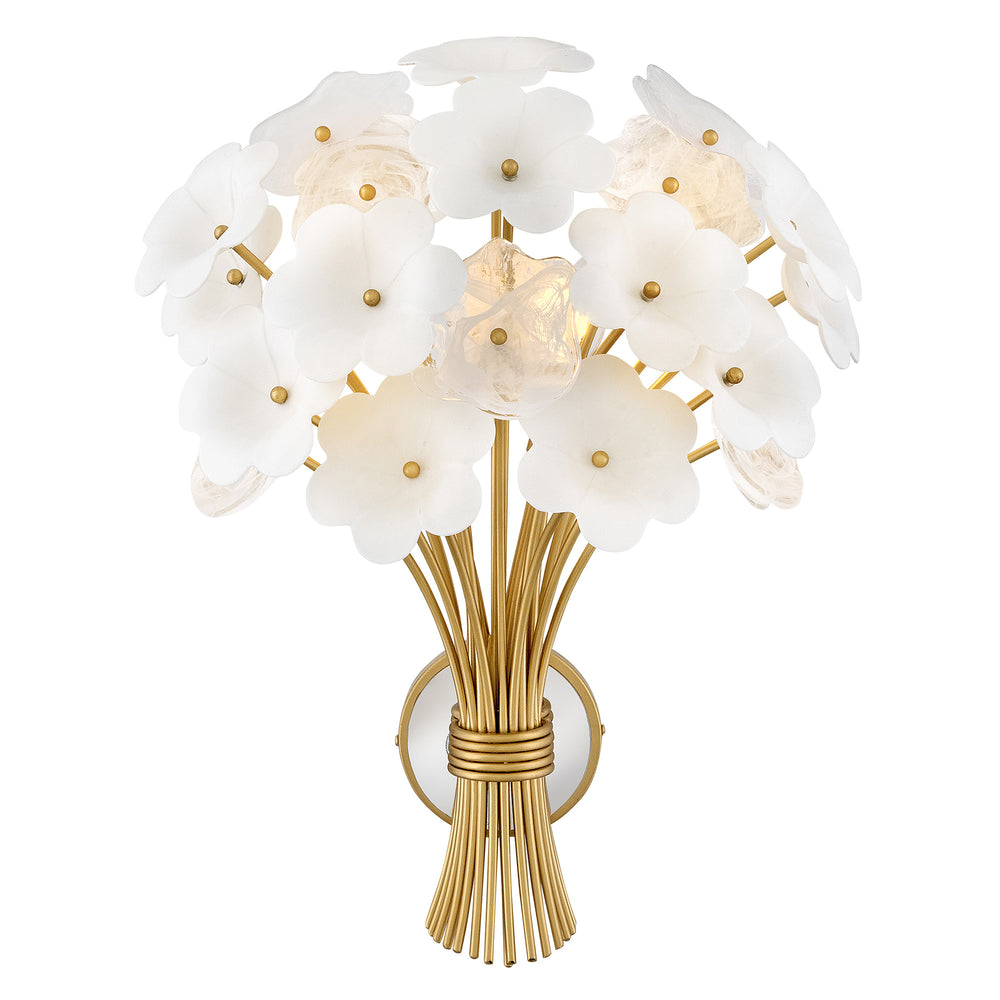 Fredrick Ramond Marianne Wall Sconce Large Two Light Sconce Deluxe Gold FR41962DG