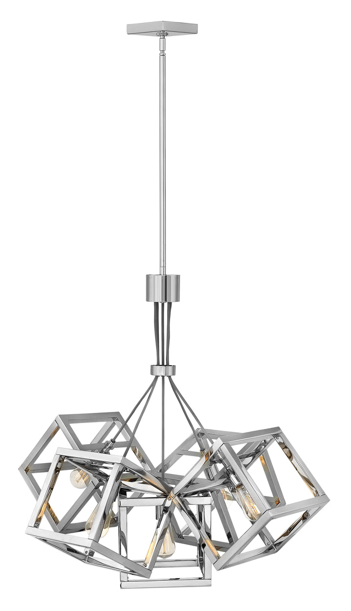 Fredrick Ramond Ensemble Chandelier Medium Single Tier Chandelier Polished Nickel FR42444PNI