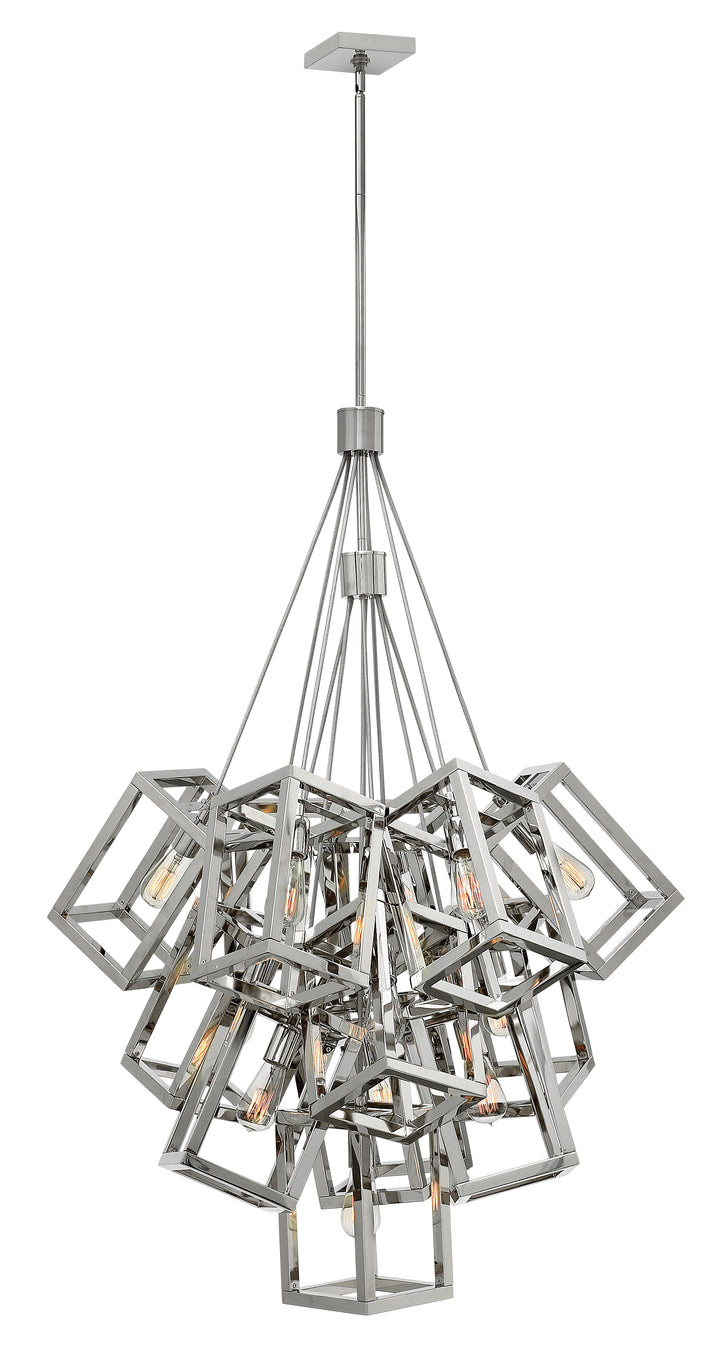 Fredrick Ramond Ensemble Chandelier Medium Multi Tier Polished Nickel FR42449PNI