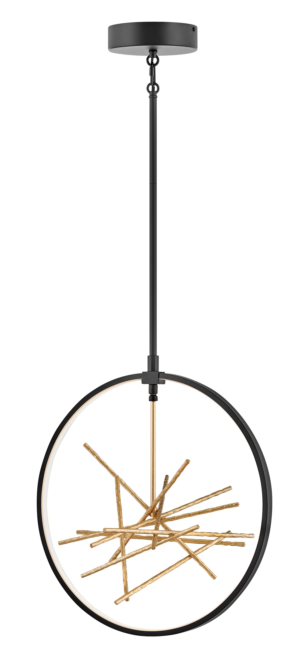 Fredrick Ramond Styx Pendant Large Open Frame Pendant Black FR46405BLK