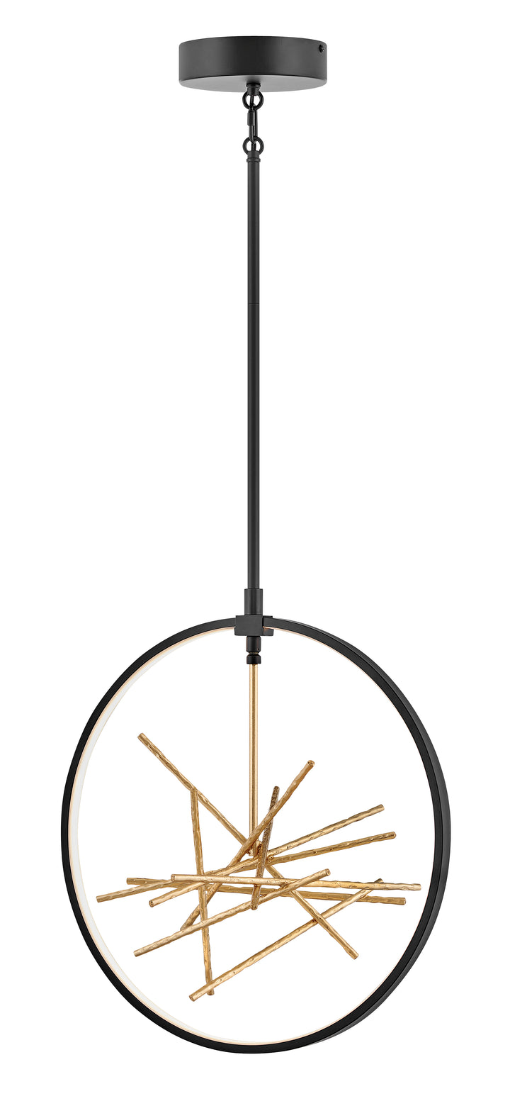 Fredrick Ramond Styx Pendant Large Open Frame Pendant Black FR46405BLK