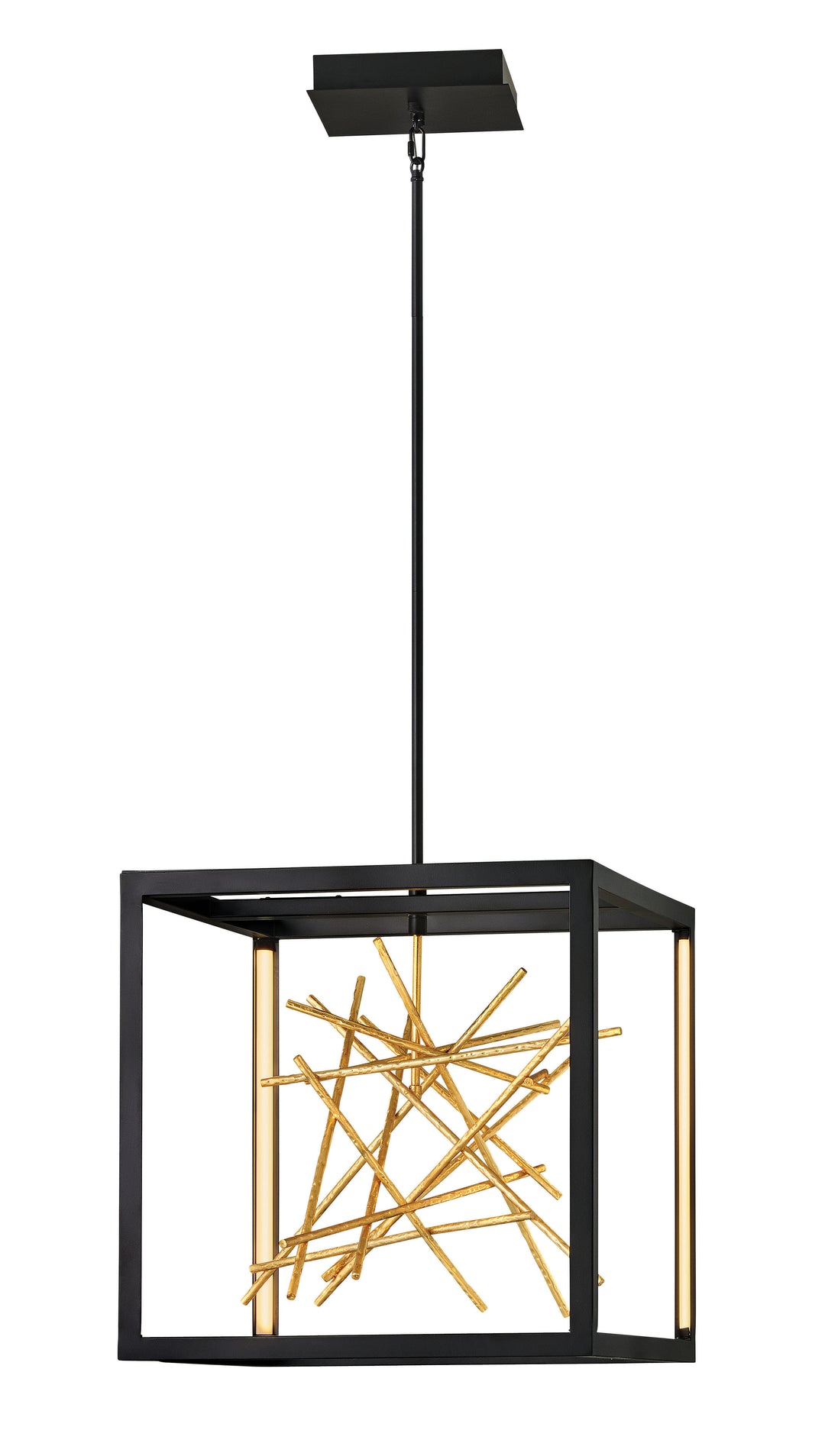 Fredrick Ramond Styx Pendant Large LED Open Frame Pendant Black FR46407BLK