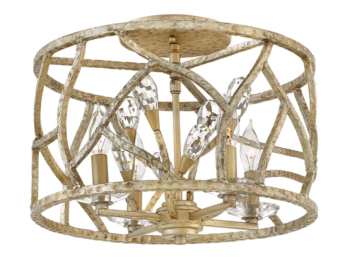Fredrick Ramond Eve Flush Mount Medium Convertible Flush Mount Champagne Gold FR46801CPG
