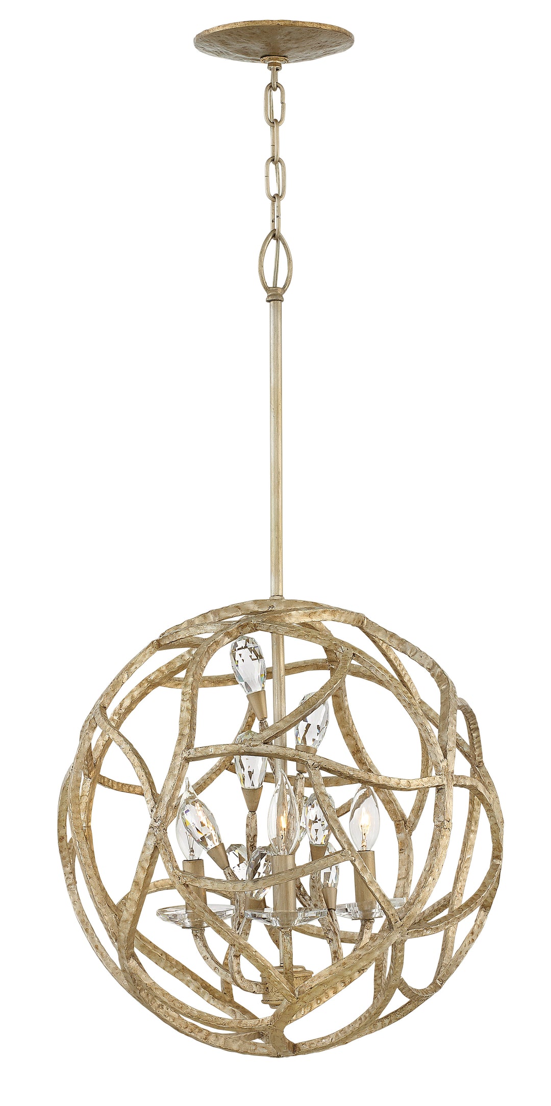 Fredrick Ramond Eve Pendant Large Orb Pendant Champagne Gold FR46804CPG