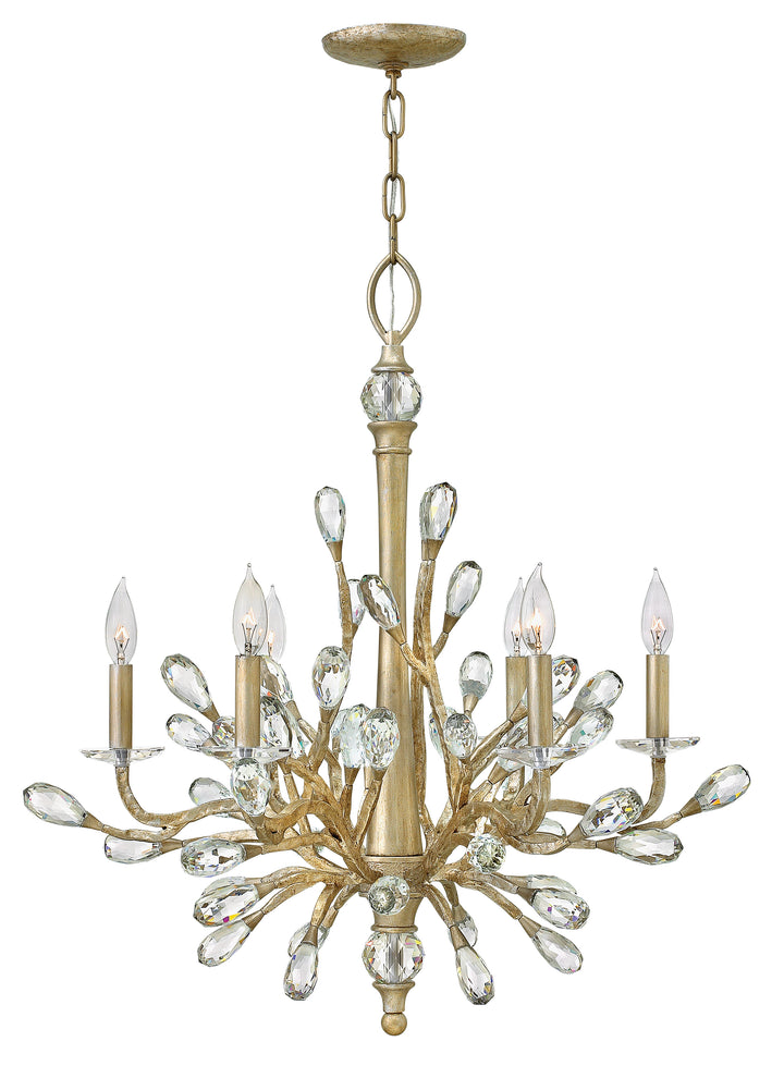 Fredrick Ramond Eve Chandelier Medium Single Tier Chandelier Champagne Gold FR46806CPG