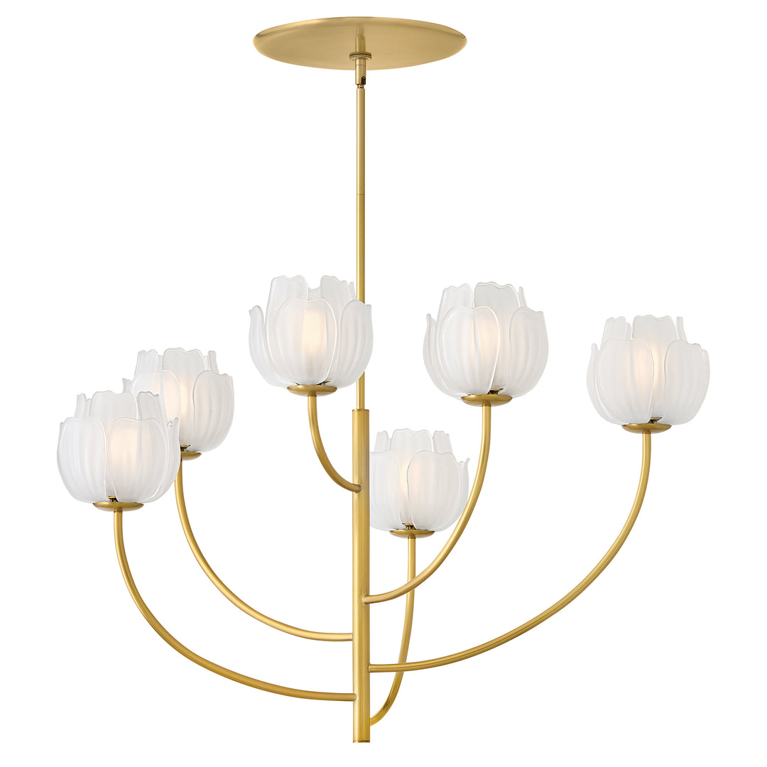 Fredrick Ramond Fantine Chandelier Medium Chandelier Unlacquered Brass FR46896UB