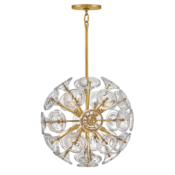 Fredrick Ramond Maya Pendant Large Pendant Unlacquered Brass FR46907UB