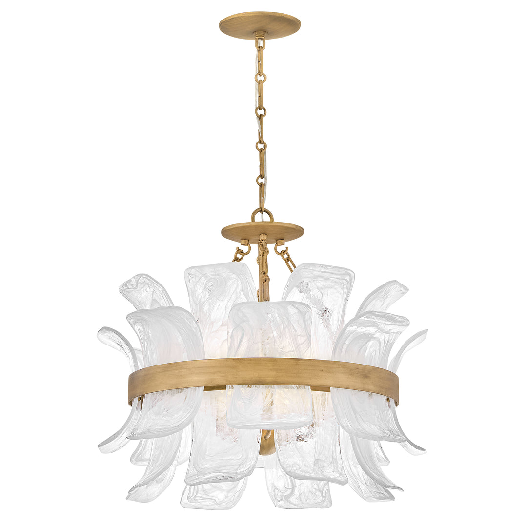 Fredrick Ramond Fleur Chandelier Medium Convertible Chandelier Burnished Gold FR46911BNG