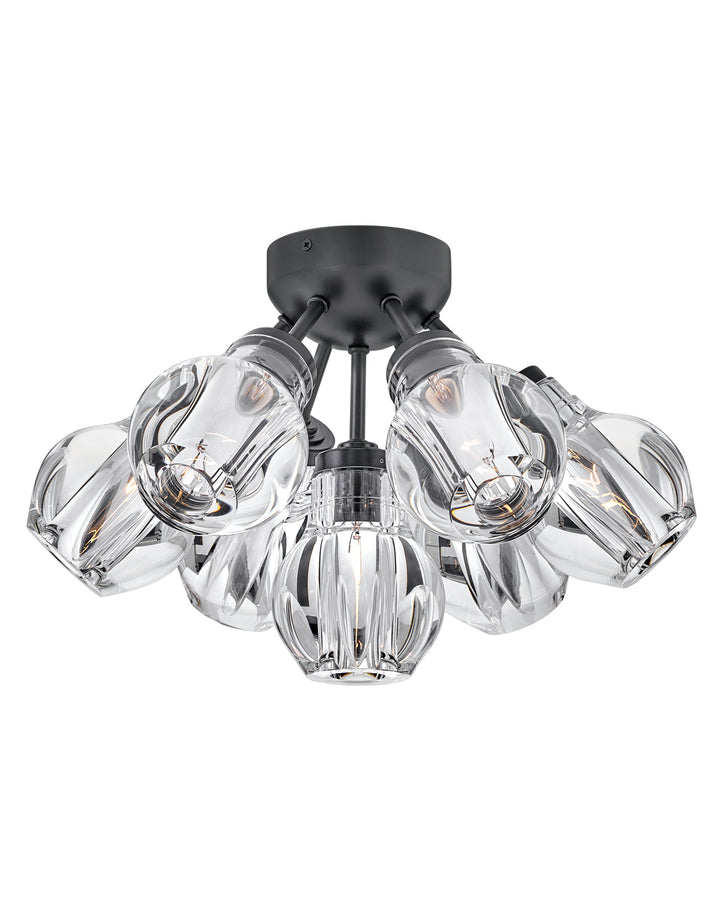 Fredrick Ramond Elise Semi-Flush Mount Medium Semi-Flush Mount Black FR46951BLK