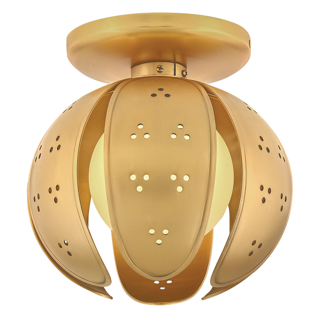Fredrick Ramond Anthos Semi-Flush Mount Small Semi-Flush Mount Unlacquered Brass FR46962UB-LL