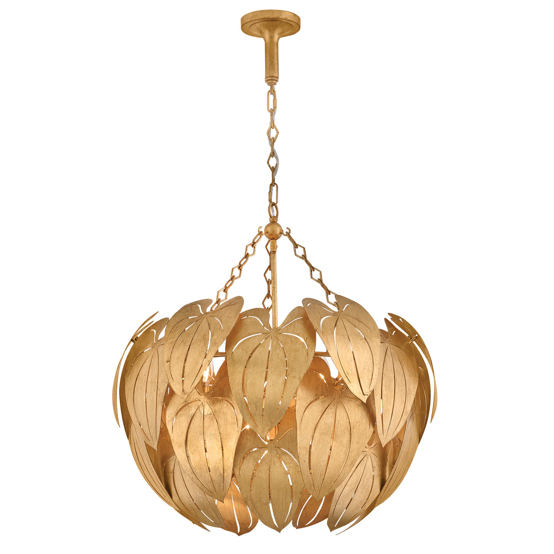 Fredrick Ramond Camille Chandelier Medium Chandelier Distressed Brass FR47165DA