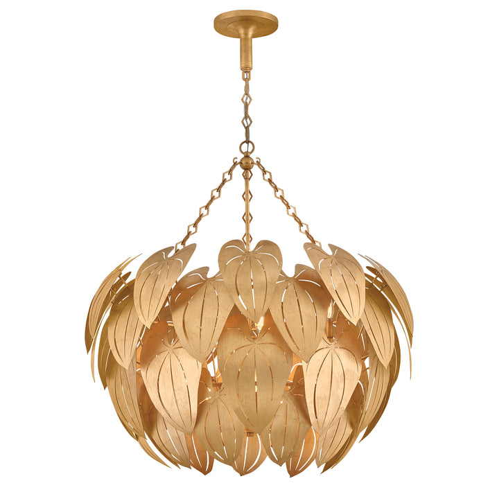 Fredrick Ramond Camille Chandelier Large Chandelier Distressed Brass FR47166DA
