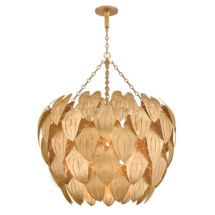 Fredrick Ramond Camille Chandelier Large Chandelier Distressed Brass FR47168DA