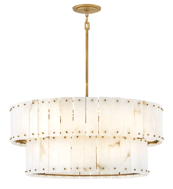 Fredrick Ramond Simone Chandelier Medium Drum Chandelier Burnished Gold FR47754BNG