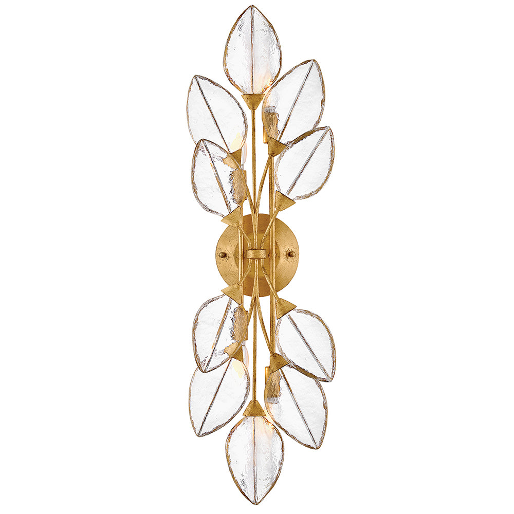 Fredrick Ramond Amira Wall Sconce Large Four Light Sconce Distressed Brass FR47762DA