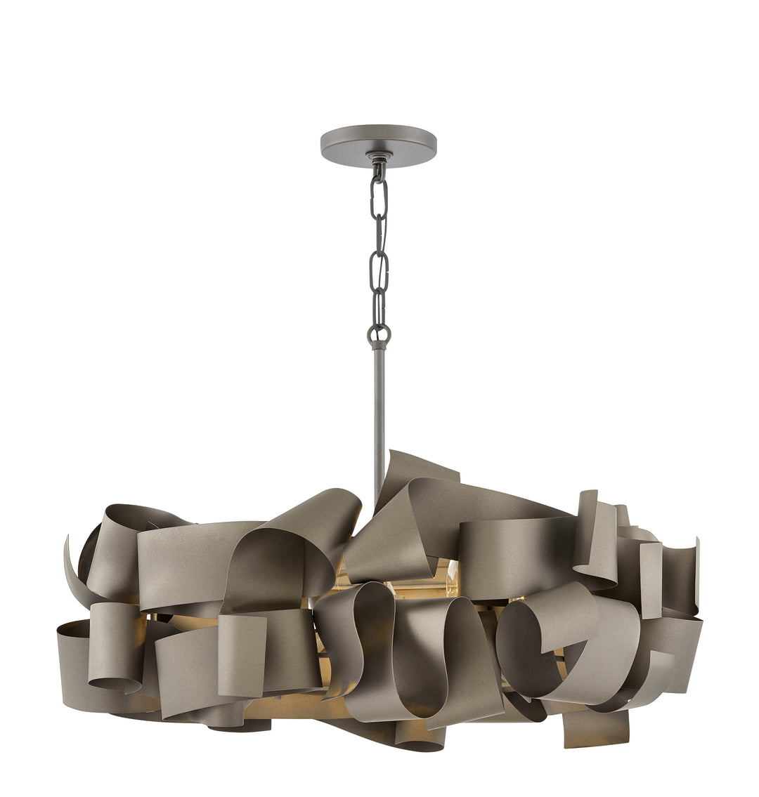 Fredrick Ramond Delfina Chandelier Medium Single Tier Chandelier Metallic Matte Bronze FR48604MMB