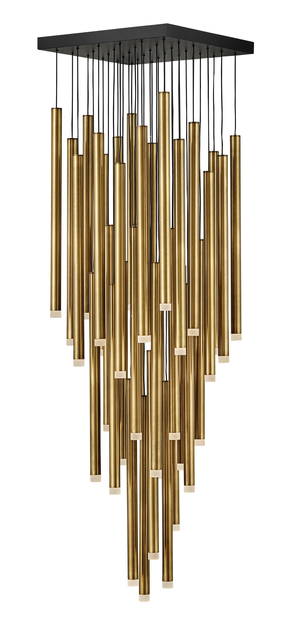 Fredrick Ramond Harmony Chandelier Large Adjustable Pendant Heritage Brass FR49908HBR