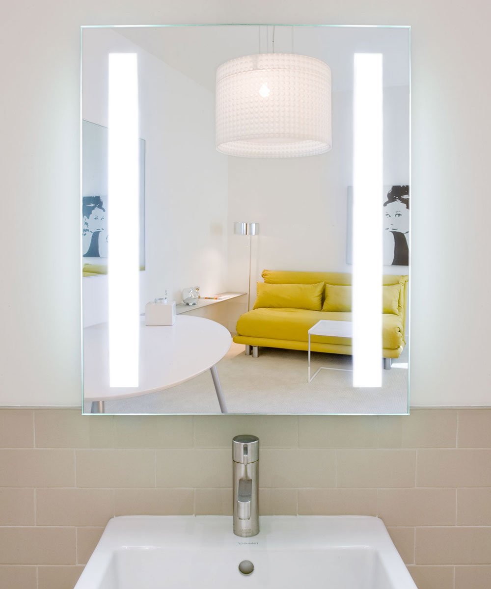 Electric Mirror Fusion™ Lighted Mirror LED Vanity Mirrors Electric Mirror 24 x 28 x 1.75 Yes 