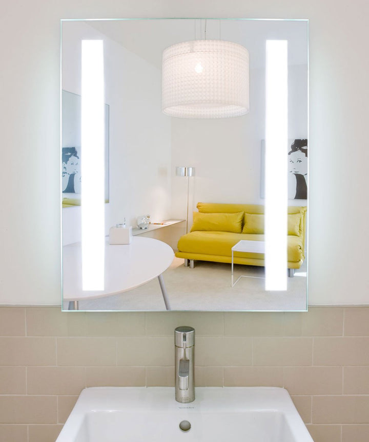 Electric Mirror Fusion™ Lighted Mirror LED Vanity Mirrors Electric Mirror 24 x 28 x 1.75 Yes 