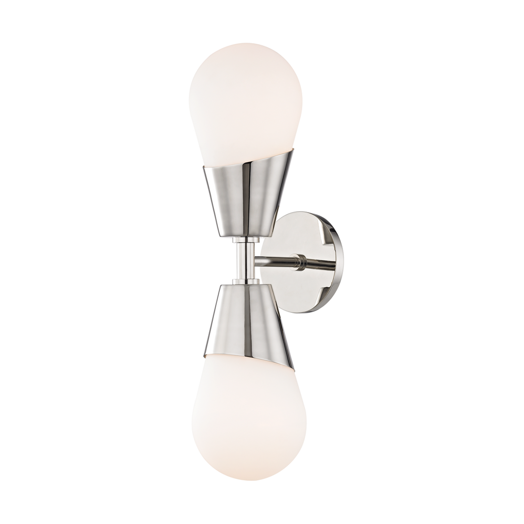 Mitzi Cora Wall Sconce Wall Sconces Mitzi Polished Nickel 5x5x19 