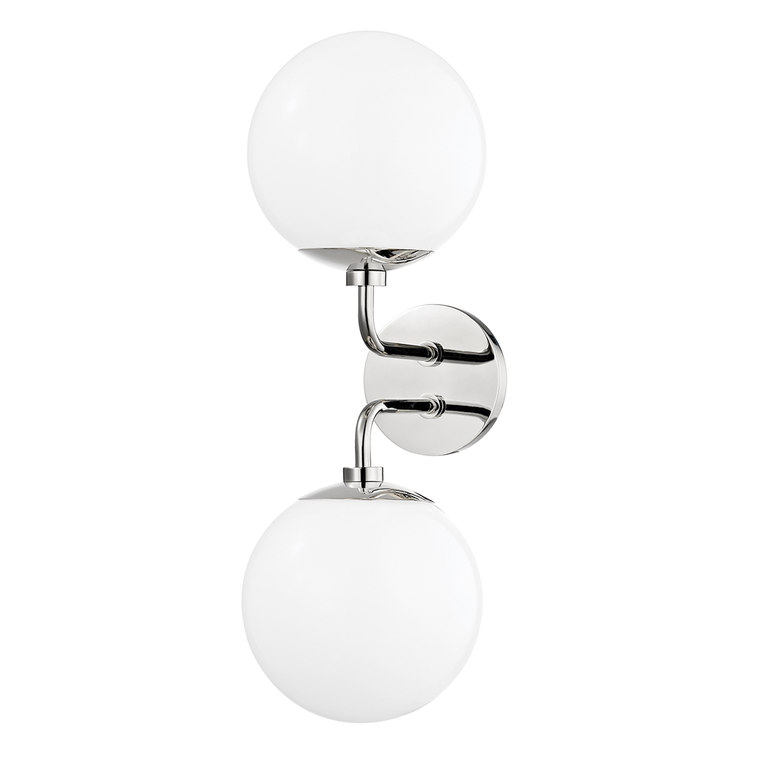 Mitzi Stella Wall Sconce Wall Sconces Mitzi Polished Nickel 7x7x20 