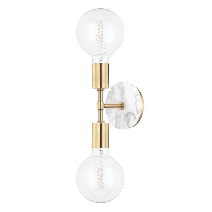 Mitzi Chloe Wall Sconce Wall Sconces Mitzi Aged Brass 5x5x20 