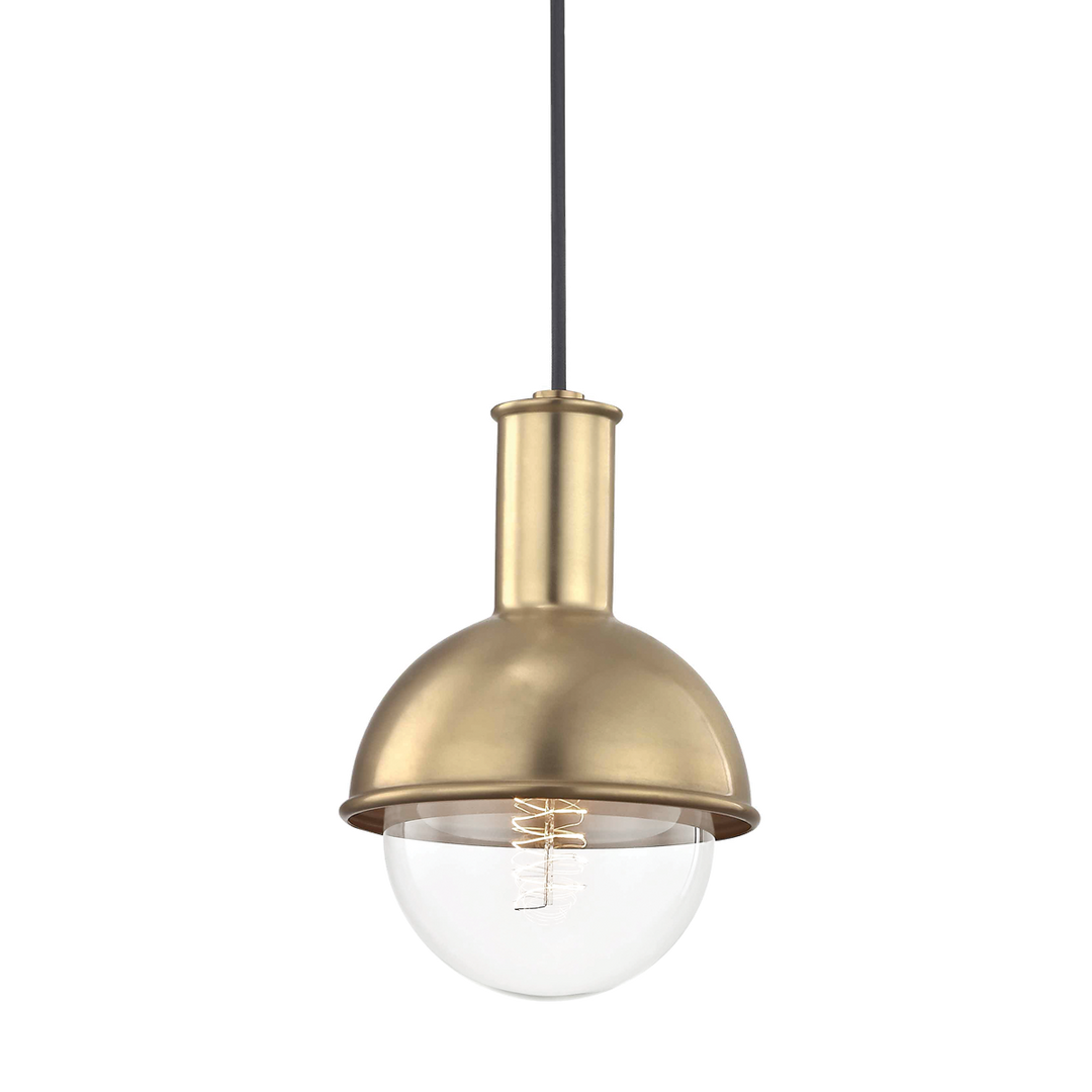 Mitzi Riley Pendant Pendants Mitzi Aged Brass 6.25x6.25x9.5 