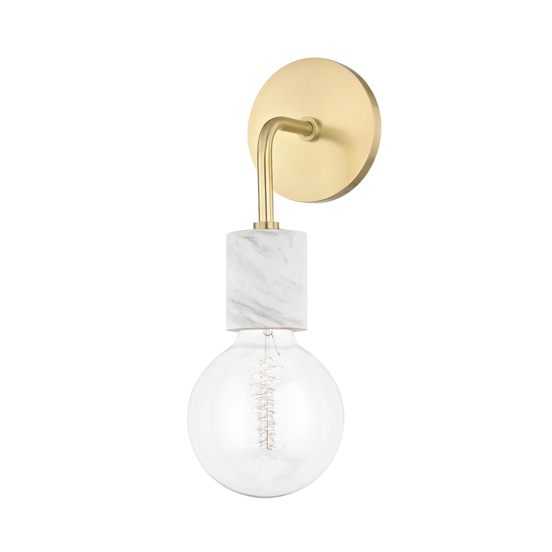 Mitzi Asime Wall Sconce Wall Sconces Mitzi Aged Brass 5x5x14.5 