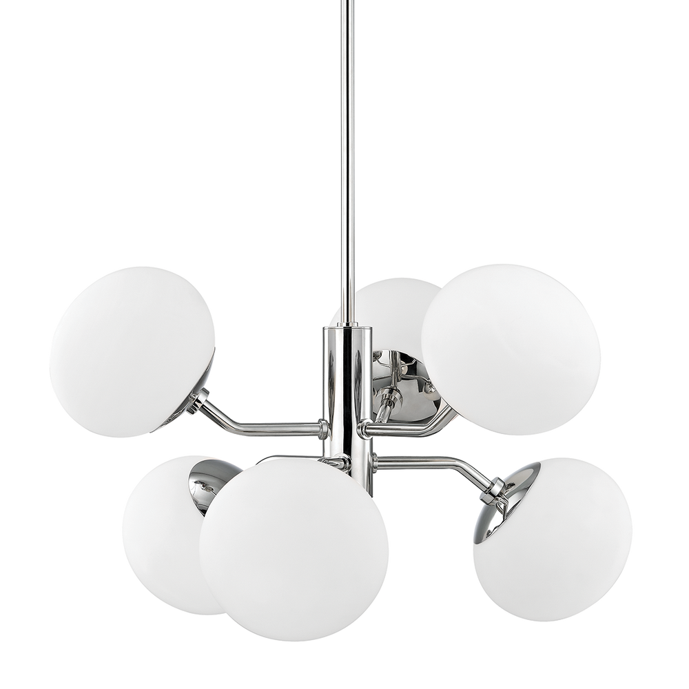 Mitzi Estee Chandelier Chandeliers Mitzi Polished Nickel  