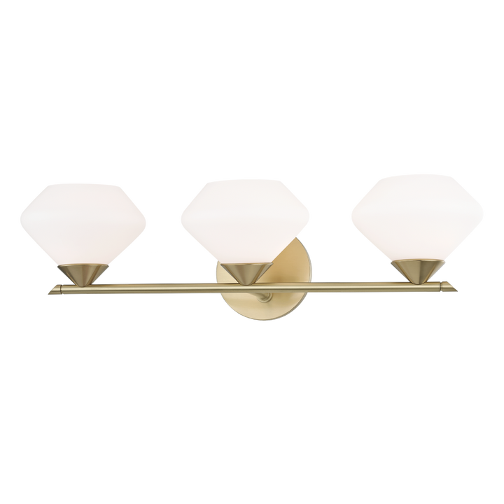 Mitzi Valerie Bath and Vanity Vanity Lights Mitzi Aged Brass 21.75x21.75x6 