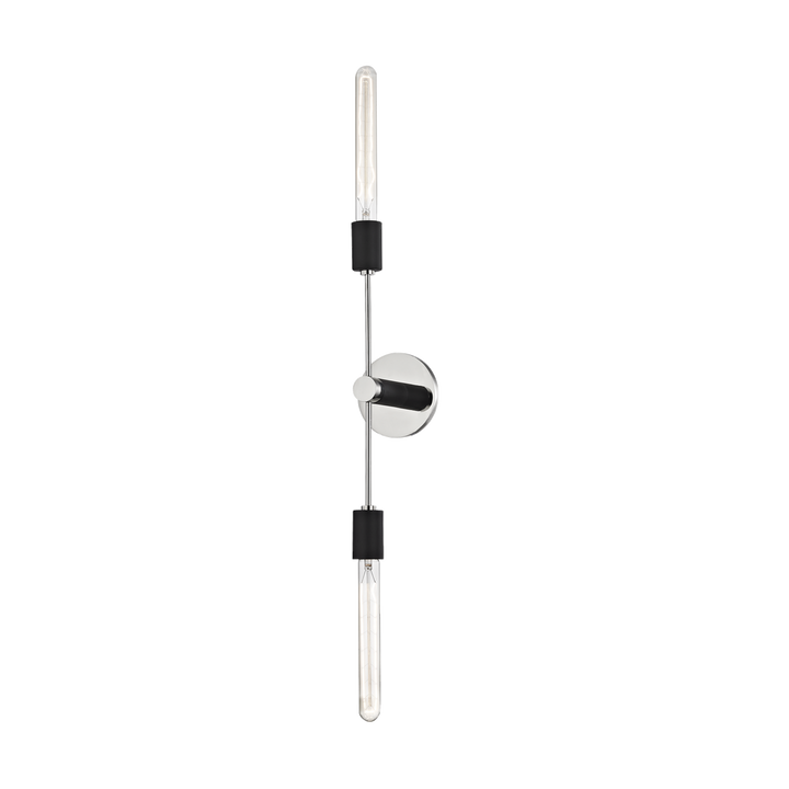 Mitzi Astrid Wall Sconce Wall Sconces Mitzi Polished Nickel/black  