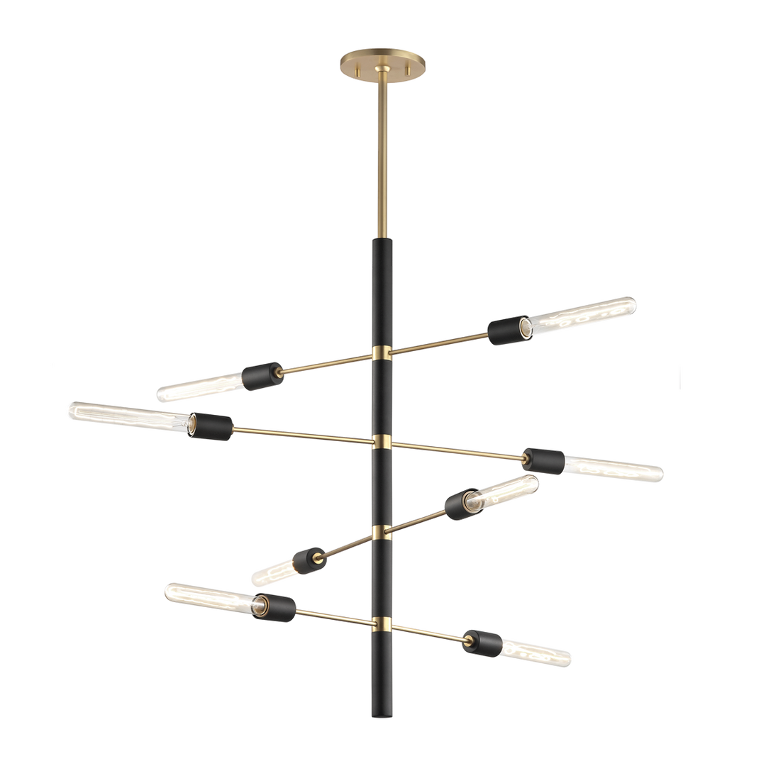 Mitzi Astrid Chandelier Chandeliers Mitzi Aged Brass/black 28x28x32.25 